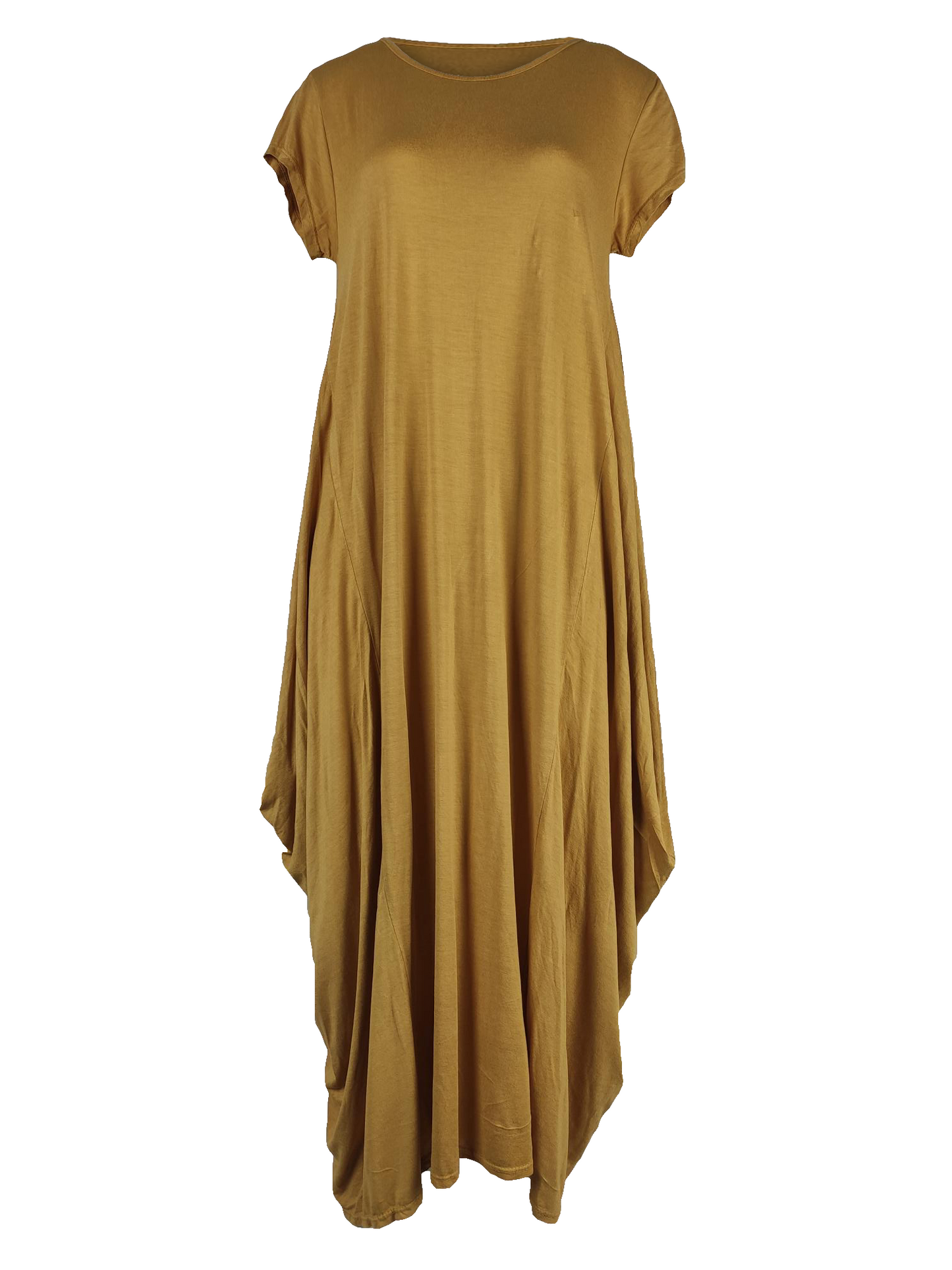 NEW Ladies Italian Soft Touch Casual Cap Sleeve Parachute Womens Maxi DRESS