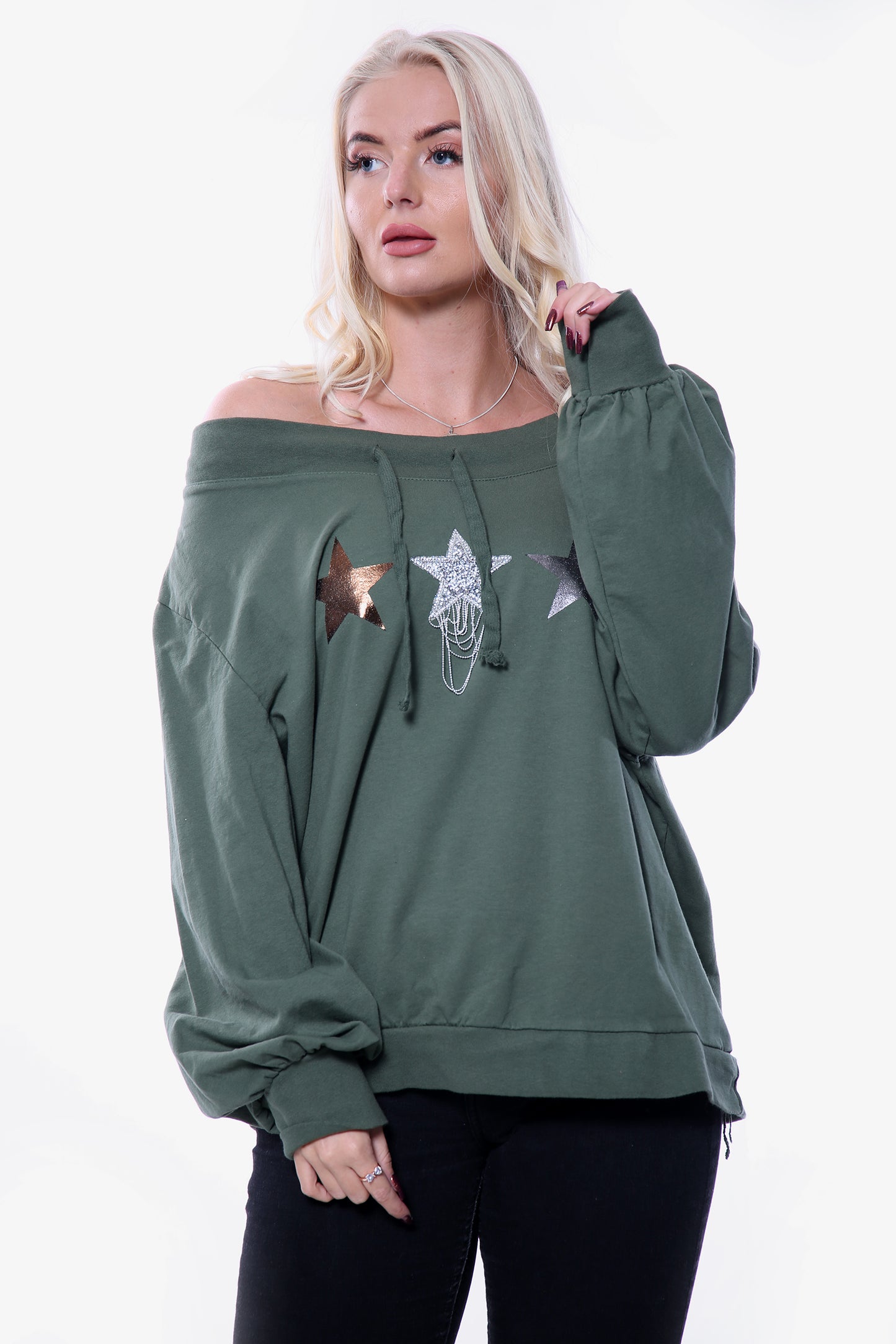 Khaki Triple Star Sweatshirt