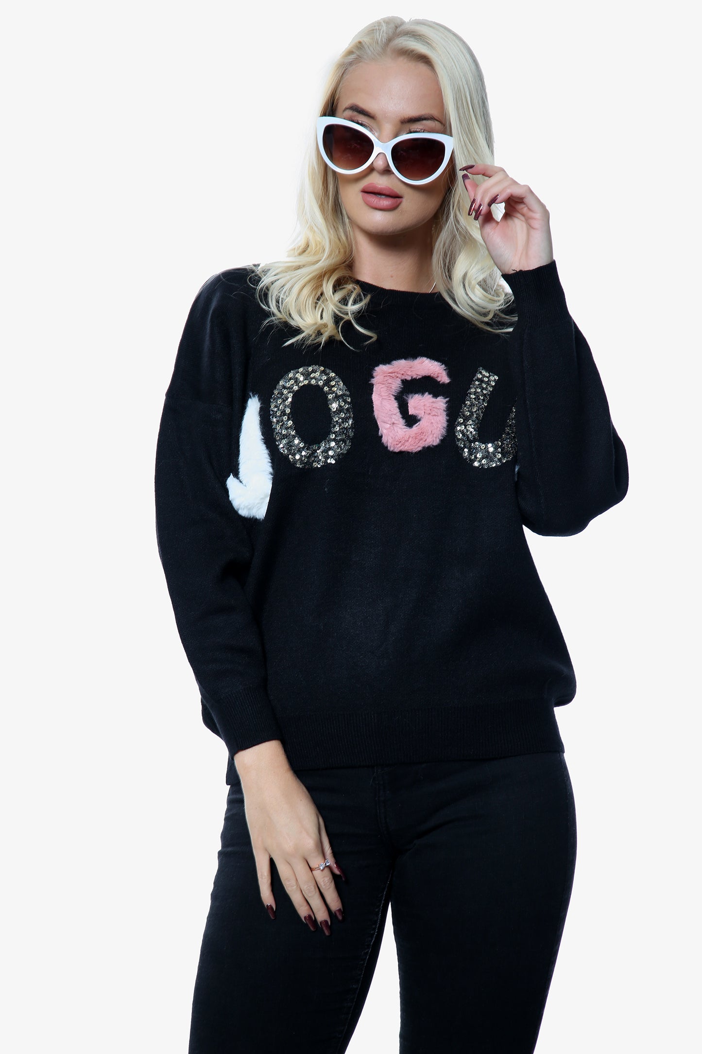 Black Vogue Soft Knit Jumper