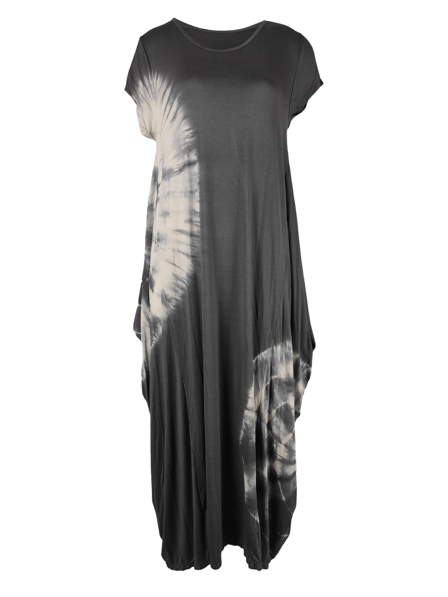 NEW Ladies Italian Soft Touch Tye Dye Parachute Womens Cap Sleeve Maxi DRESS