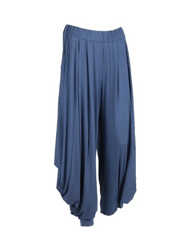 NEW Womens Italian Lagenlook Harem Pants Ladies Yoga Soft Stretch HAREM Trousers