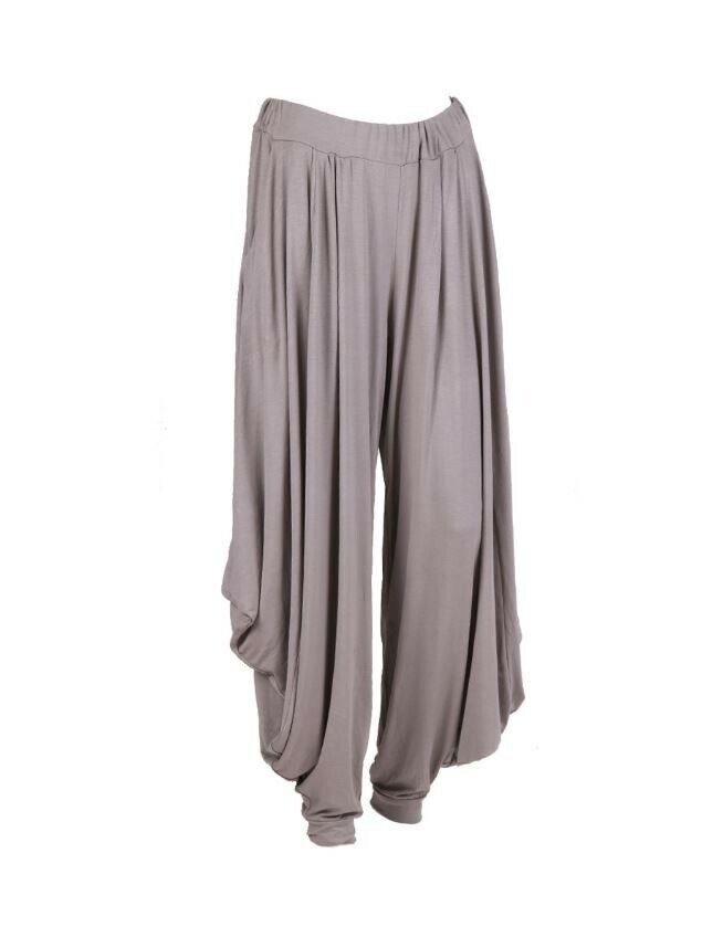 NEW Womens Italian Lagenlook Harem Pants Ladies Yoga Soft Stretch HAREM Trousers